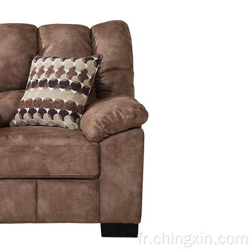 Le sofa sectionnel de tissu place des meubles de sofa de salon d'une place